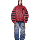 Distressed Moto Jacket