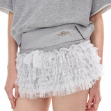 Lace mini skort