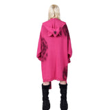 Graffiti Knit Hood-Scarf