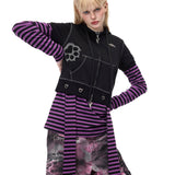 Stripe Four Sleeve Top