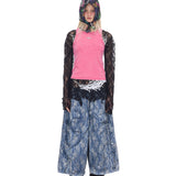 Graffiti mesh scarf