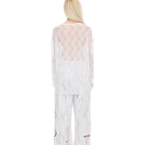 Sheer lace longsleeve