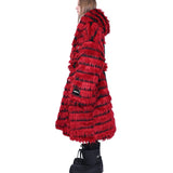 Striped Fur Coat