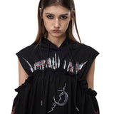 Cut-Out Hoodie Dress