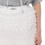 Layered lace pants
