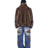 Segmented Fur Coat