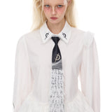 Lace punk tie