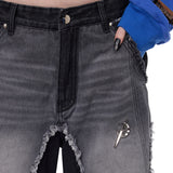 Flap Denim Pants