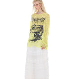 Sheer lace longsleeve