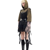 Layered Sleeve Hoodie