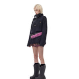 Fringed High-Neck Knit