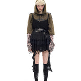 Layered Sleeve Hoodie