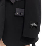 Grunge Studded Blazer