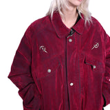 Segmented Denim Bomber