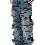Layered Ripped Jeans