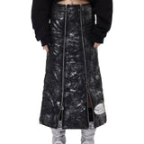 Double-Zip Puffer Skirt