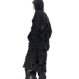 Deconstructed Zip-Up hoodie