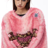 Leopard Heart Fur Tee