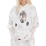 Distressed hoodie