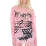 Sheer lace longsleeve