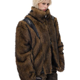Segmented Fur Coat