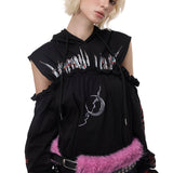 Cut-Out Hoodie Dress