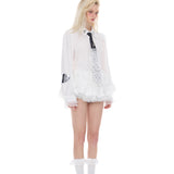 Lace Puff Shirt
