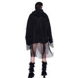 Torn Mesh Hoodie