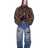 Segmented Fur Coat