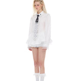 Lace Puff Shirt