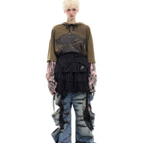 Layered Sleeve Hoodie