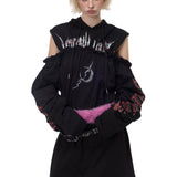 Cut-Out Hoodie Dress