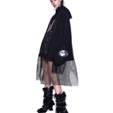 Torn Mesh Hoodie