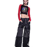 Fragmented Denim Jeans