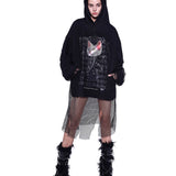 Torn Mesh Hoodie