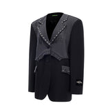 Grunge Studded Blazer