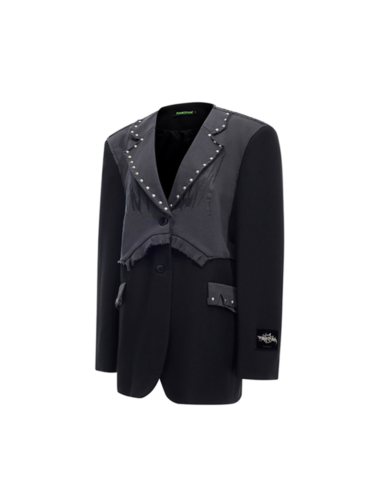 Grunge Studded Blazer