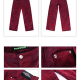Segmented Denim Pants