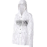 Burnout lace hoodie