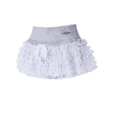 Lace mini skort