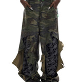 Camouflage Torn Pants